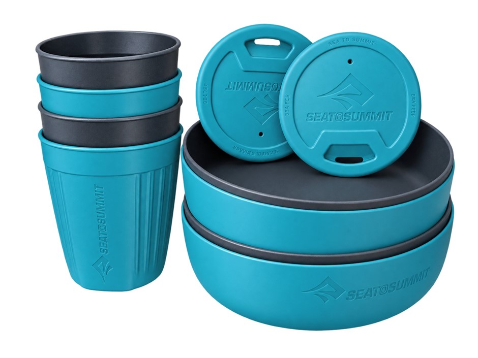 Sea to Summit Delta Light Camp, 4 Person Dinnerware Set. NB: no packaging,