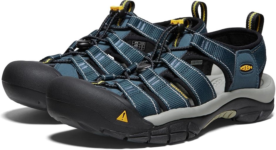 Keen Men's Newport H2 Waterproof Sandal, Navy Medium Grey, 13 US