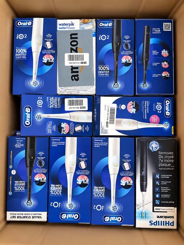 13 x ELECTRIC TOOTHBRUSHES: Oral-B iO2 & Philips Sonicare 4300 ProtectiveCl
