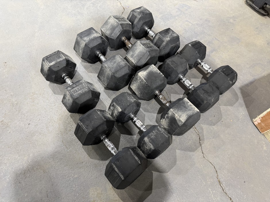 Dumbbells (Assorted) Qty x9