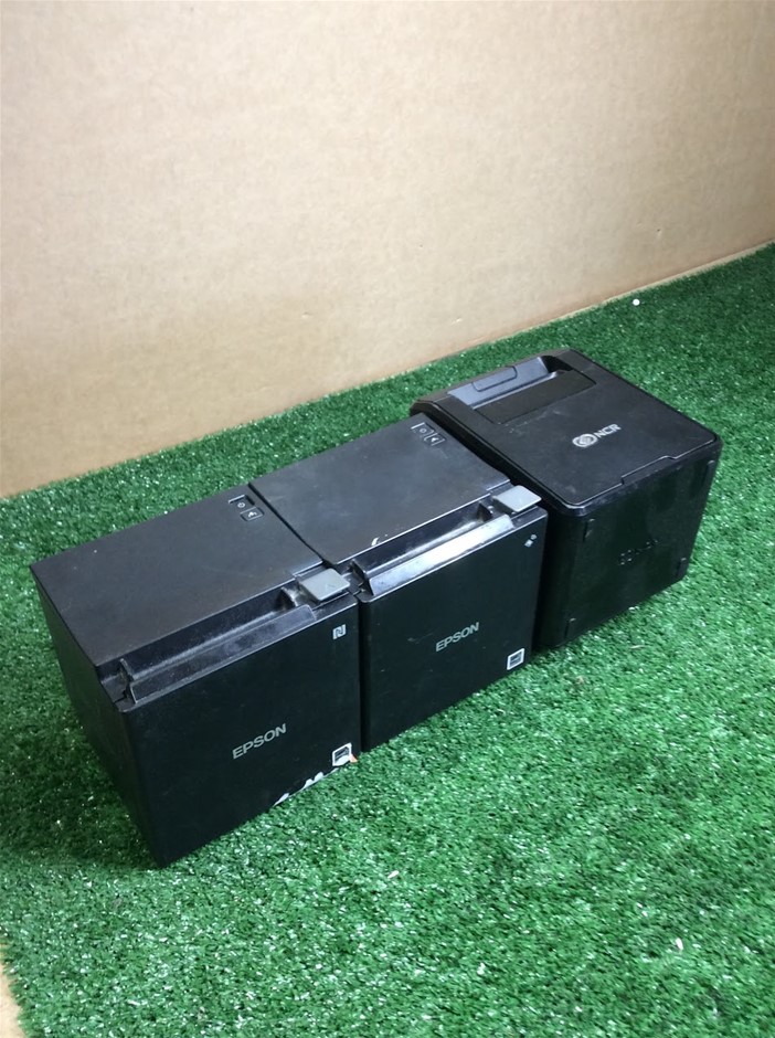 Epson TM-m30 M335A Receipt Printer & Toshiba Receipt Printers (Lot of 3)