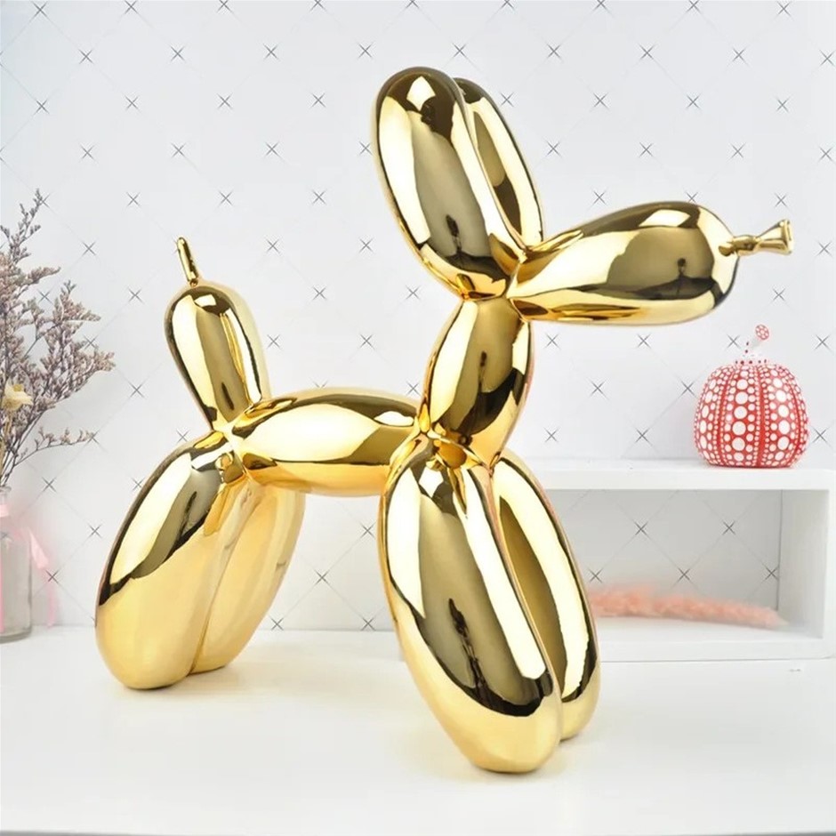 Replica JEFF KOONS Sculpture " BALLOON DOG " Gold