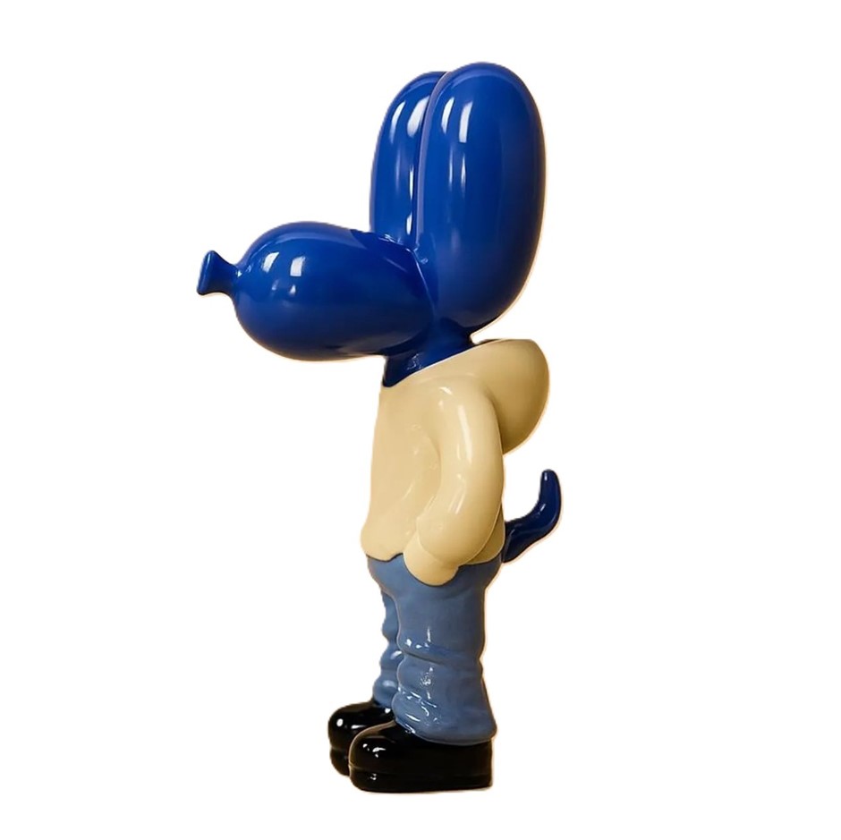 JEFF KOONS Inspired Sculpture "BALLOON DOG " Blue