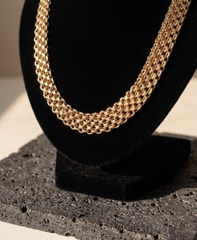 18K/Italy Stamped Yellow Gold Bonded  Chain -50MM-12mm