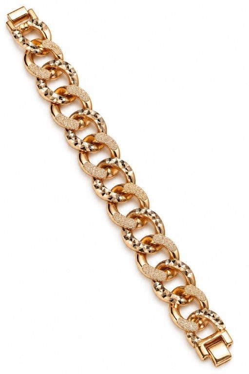 18k Italy Stamped Rose Gold Filled Cuban  Bracelet-Quality Guarantee-19cm