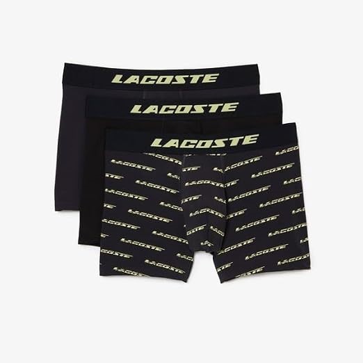 Lacoste Men's 3 Pack Casual Trunks, Medium