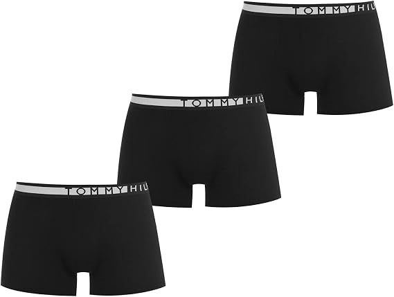 TOMMY HILFIGER Men's 3 Pack Trunks, Size Small