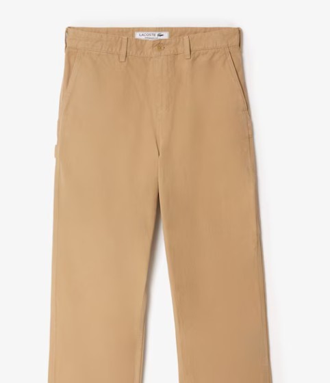 Lacoste Men's Essential Canvas Carpenter Trousers Viennese, US 33, RRP is $