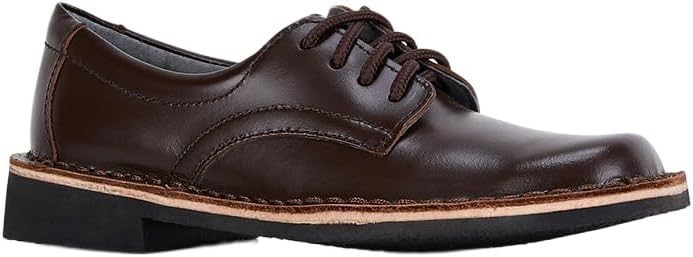 Harrisons Kid's Indy Senior School Shoe, Brown Hi-Shine, UK 9