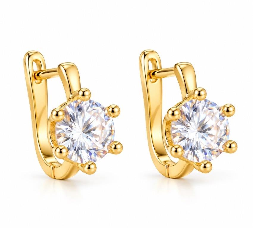 925 Sterling Silver 5.0Ctw White Earrings Simulated Diamonds