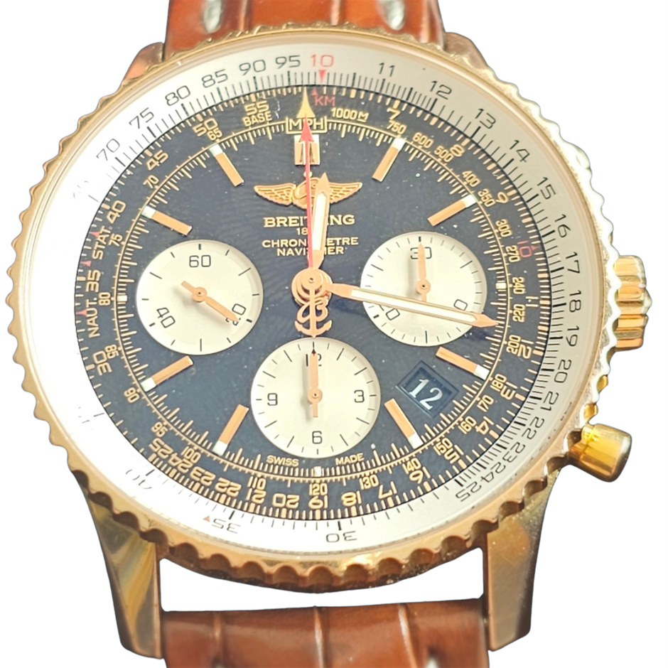 Breitling Navitimer 01 18k Rose-Gold, Black-dial RB0120 43MM BXP