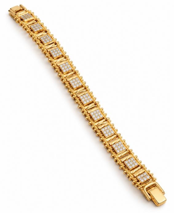 18K/Italy Gold Bonded Bracelet -(stamped 18K/Italy)-Warranty Quality