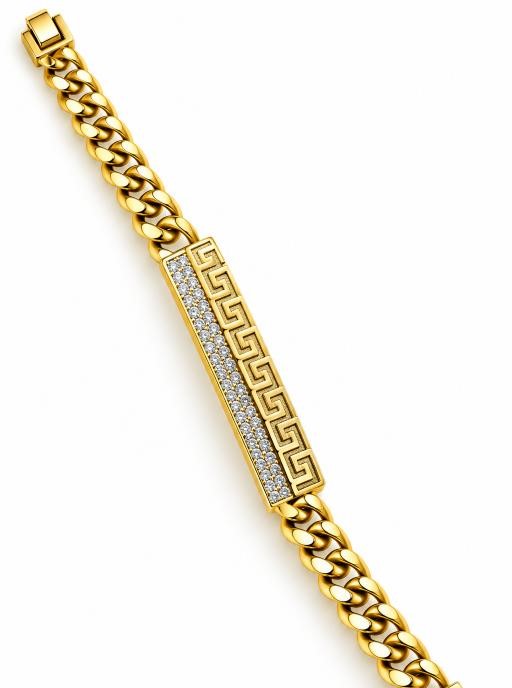 18K/Italy Gold Bonded Bangle -(stamped 18K/Italy)-Warranty Quality