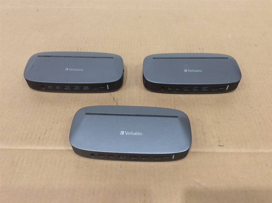 Verbatim VAPCH103 Docking Stations (Lot of 3)