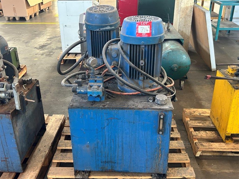 2 x hydraulic power packs on pallet.