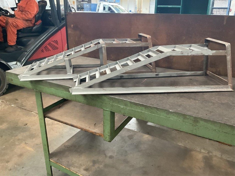Qty 2 Fabricated Steel Loading Ramps