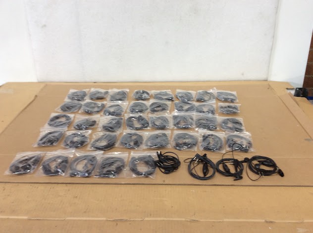 Mixed Brand and Model Two Way Radio Earpiece Headset (Lot of 41)