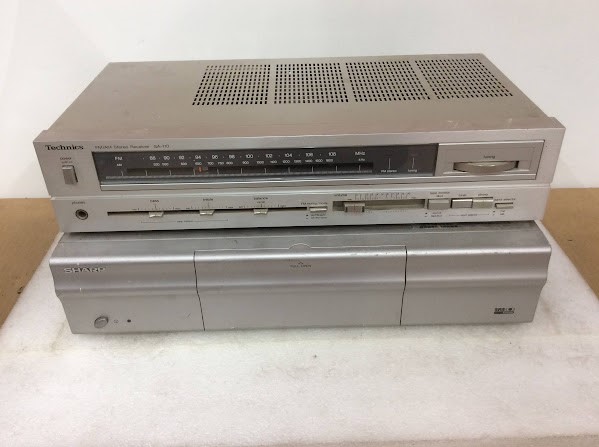 Technics Stereo Receiver & Sharp LCD TV (Lot of 2)
