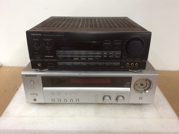 Kenwood A-94 Stereo Integrated&Kenwood KRF-V5580D Audio-Video(Lot of 2)