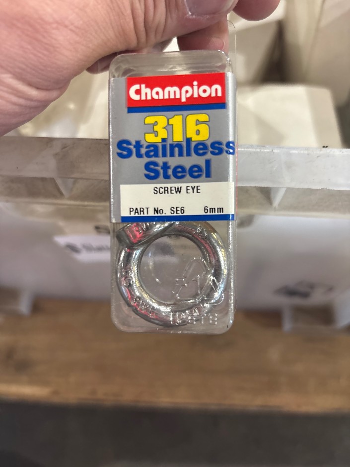 Quantity Of Champion Screw Eyes