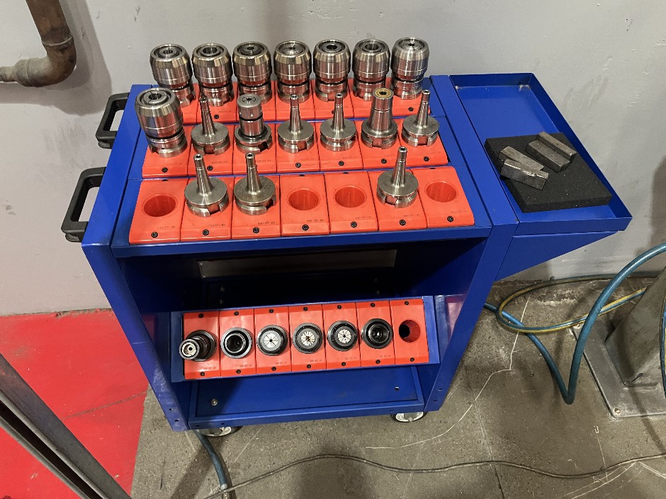 6x Tool Holder Trolleys with Assorted BT40 Tool Holders