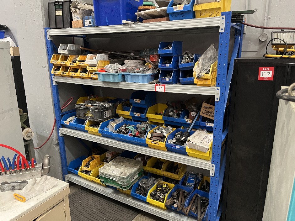 4 Tier Shelving Unit Including Steel Fence Clamps, Allen Bolts, Washers,