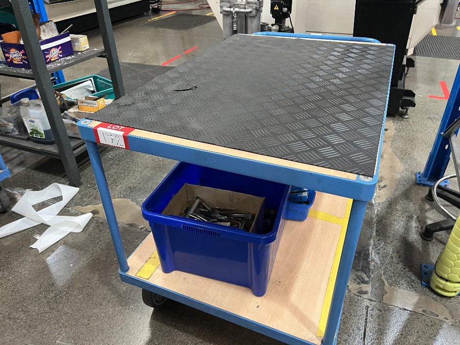 Mobile 2 Tier Trolley with Contents