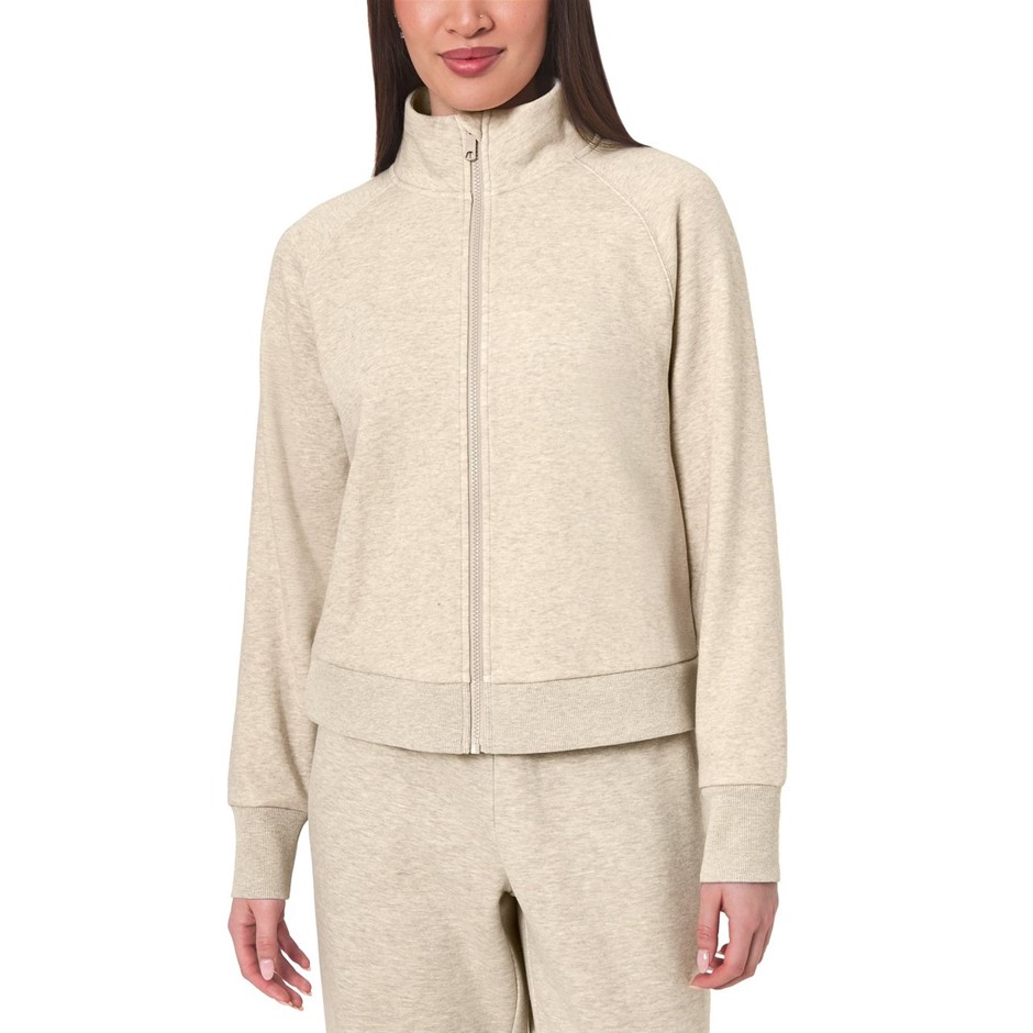 MONDETTA Women's Fleece Zip Jacket, Size XS, Nacreous Clouds.