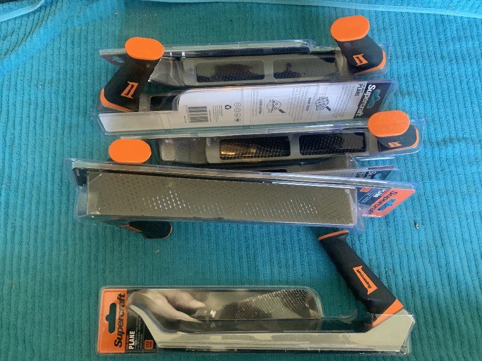 6 x Supercraft Sur-Shape Plane, 250mm (Unused)