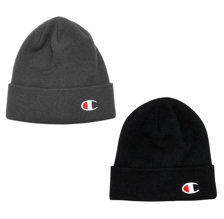 4 x CHAMPION Beanies, Grey & Black.