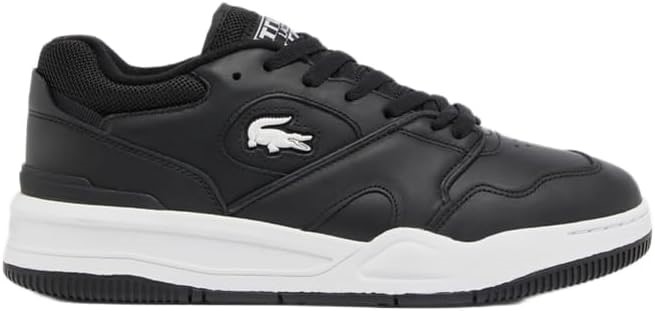 LACOSTE Men's Lineshot 224 2 SMA Sneaker, Black/White, US13/EU47, 48SMA0025