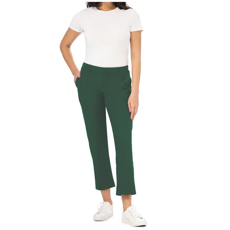 3 x SIGNATURE Women's Travel Pants, Size 10, 91% Nylon, Green. Buyers Note