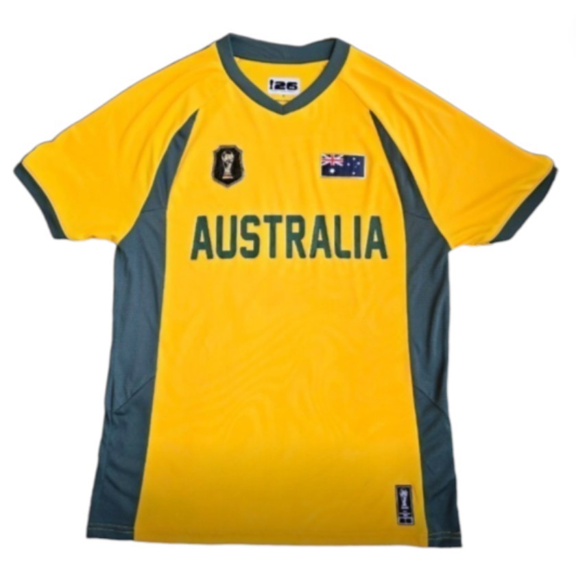 FIFA Kids' Unisex Jersey Top, Size L (10/12), Australia.  Buyers Note - Dis