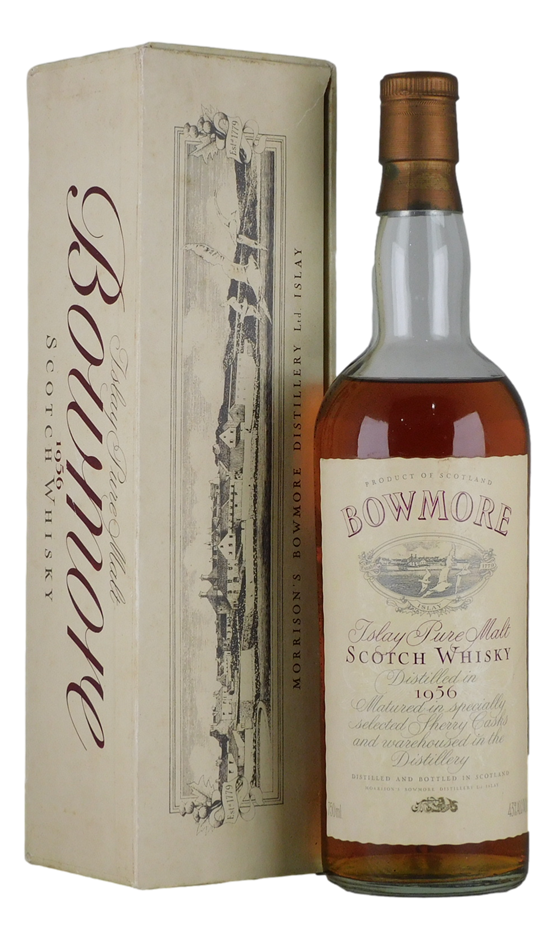 Bowmore Islay Pure Malt Scotch Whisky 1956 (1x 750mL), Scotland.