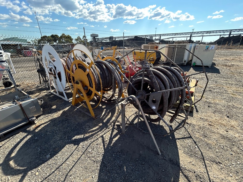 Industrial Hose Reels with Large Bore Hose