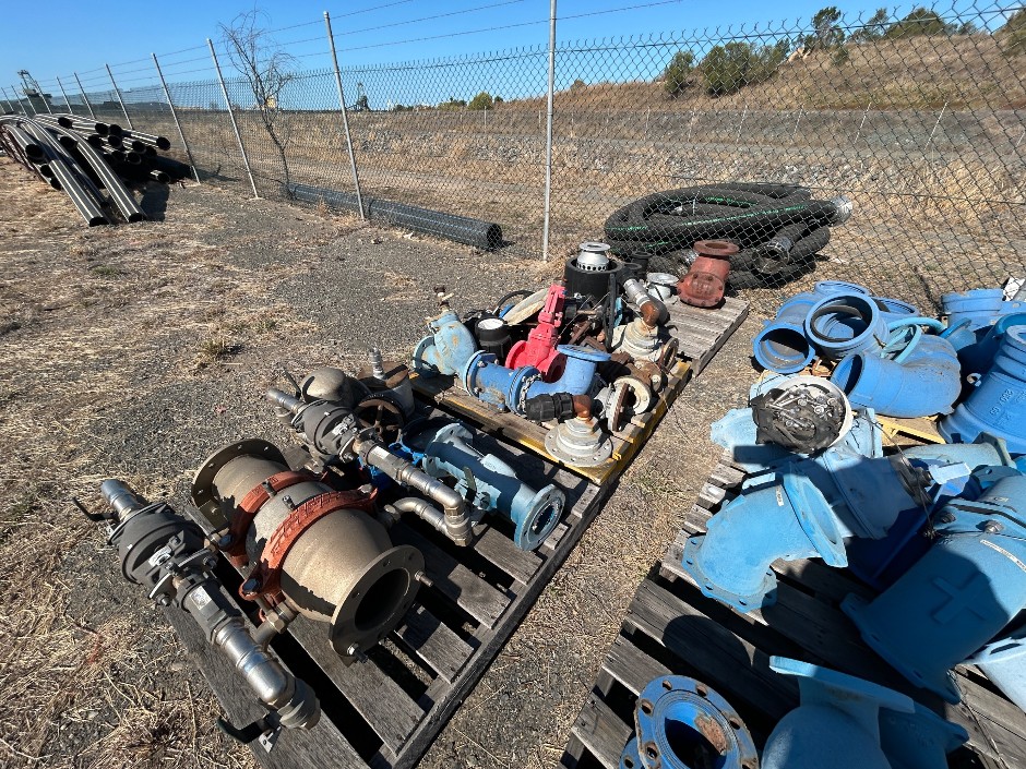 Pallet of Mixed Water Valves and Pipe Fittings