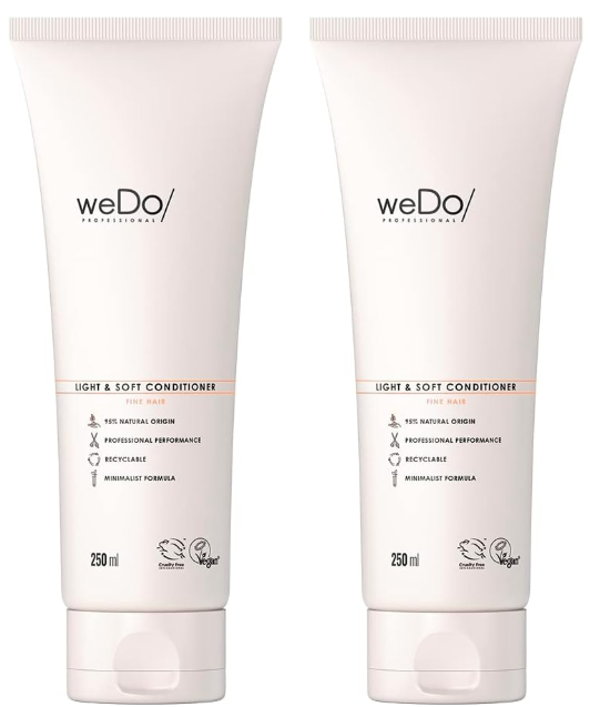 2x Wedo Professional Light and Soft Silicone Free Conditioner for Dry Hair