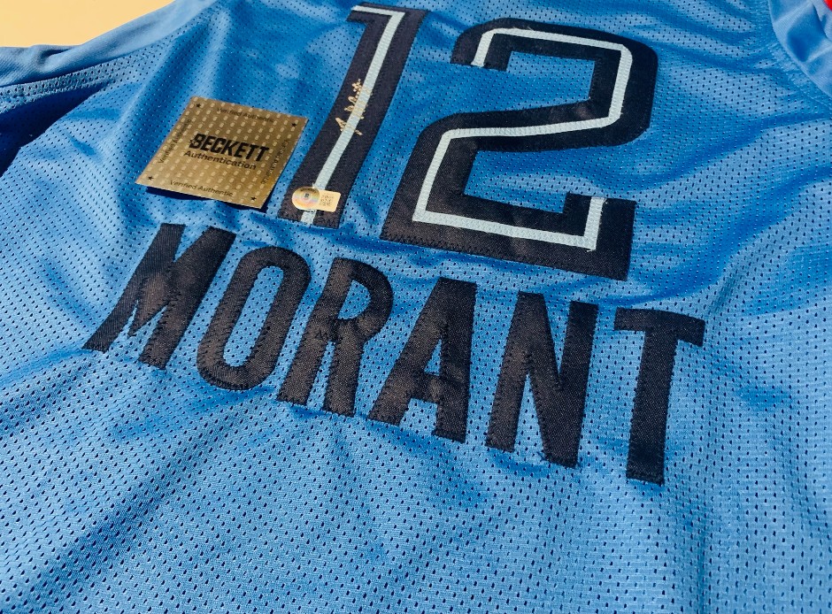 <p>Ja Morant signed Jersey - Memphis Grizzlies - Beckett COA</p>