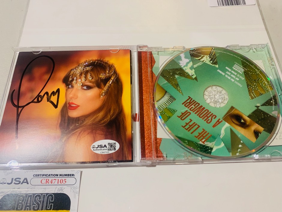Taylor Swift signed The Life of a showgirl Album - JSA authentication