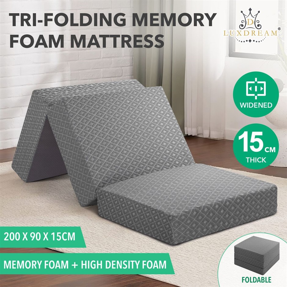 Trifold Foam Mattress Portable Camping Sleep Mat with Washable Cover