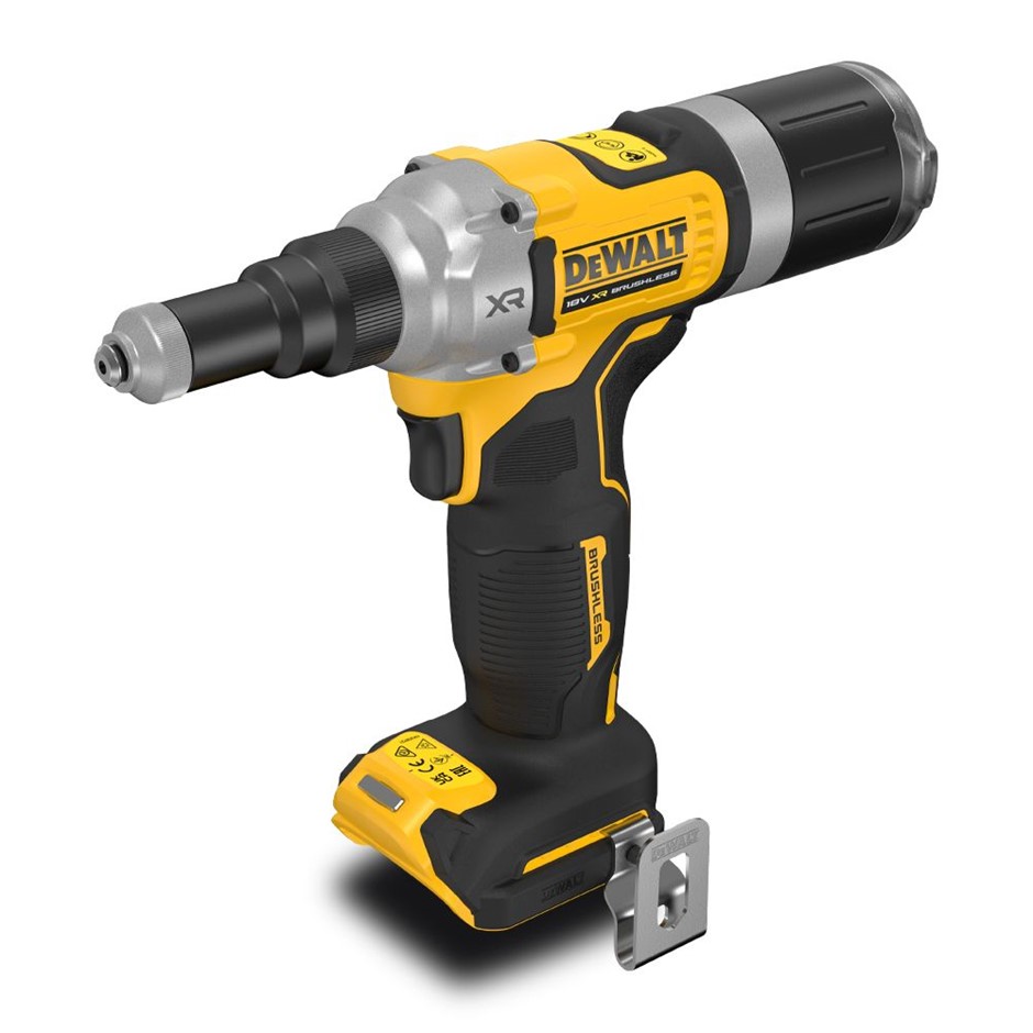 DeWALT 18V XR Li-ion Cordless Brushless 6.4mm Riveter - Skin Only. NB: Has