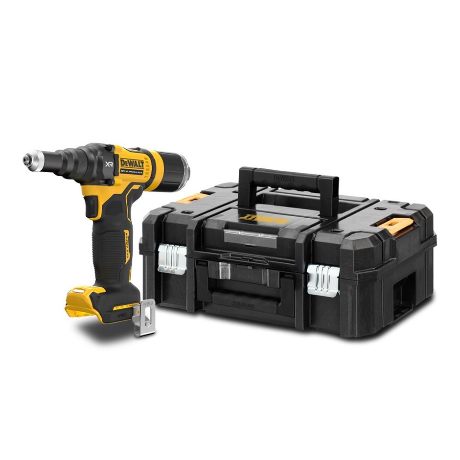 DeWALT 18V XR Li-ion Cordless Brushless 4.8mm Riveter - Skin Only. NB: Has