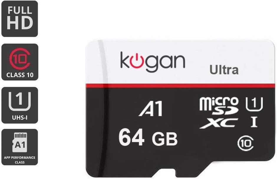 Kogan Ultra 64GB SDXC A1 V10 Micro SD Card - KAMISD64V10. RRP $44