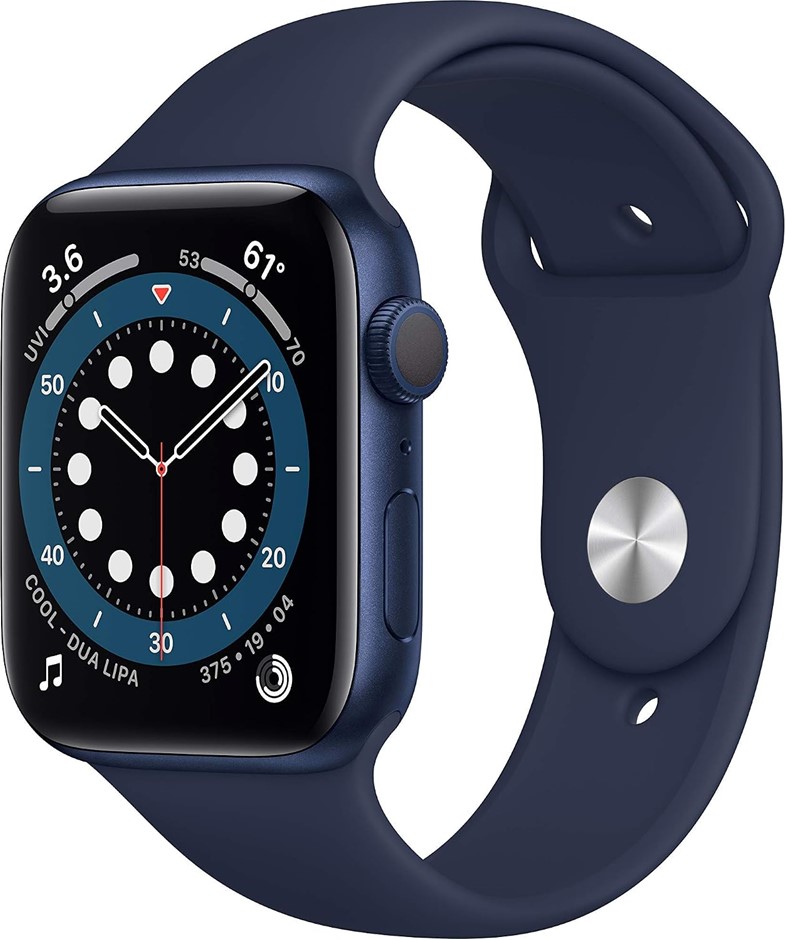 Apple Watch Series 6 (GPS, 44mm) - Blue Aluminum Case with Deep Navy Sport