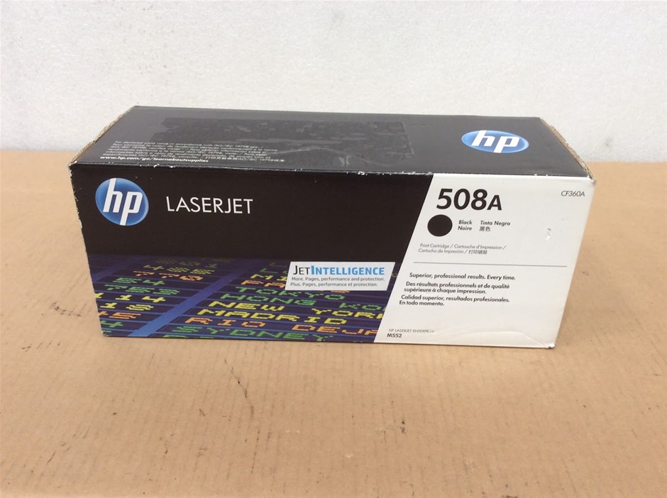 HP LaserJet 508A CF360A Black Toner Cartridge - New
