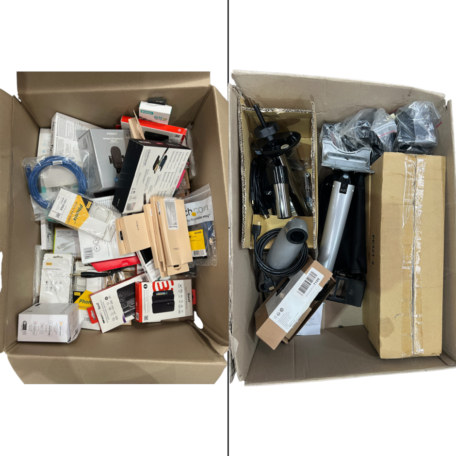 Assorted Electronics & Accessories. (Big Box) NB: Products Are Untested/Con