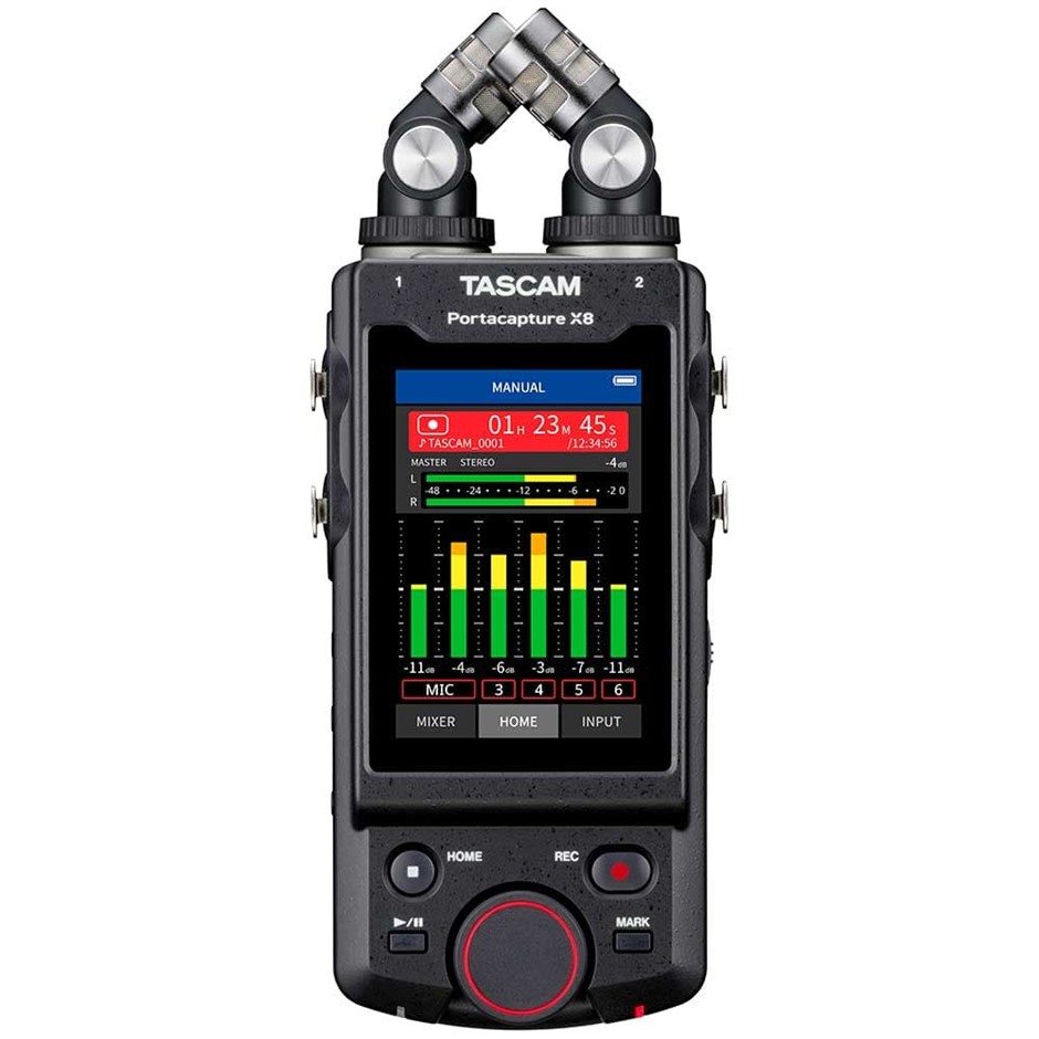 Tascam Portacapture X8 6-Input / 8-Track Handheld Adaptive Multitrack Recor