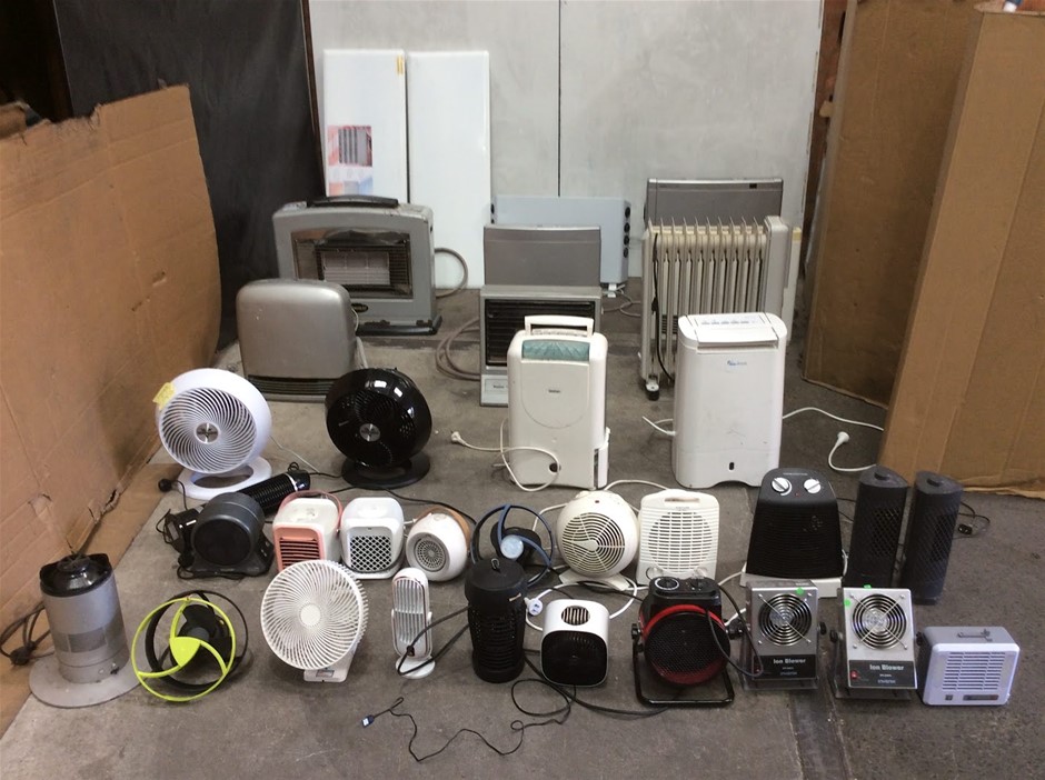 Mixed Brand Portable Fans, Heaters, Air Coolers & Dehumidifiers