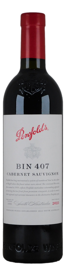 Penfolds Bin 407 Cabernet Sauvignon 2023 (1x 750mL), SA.