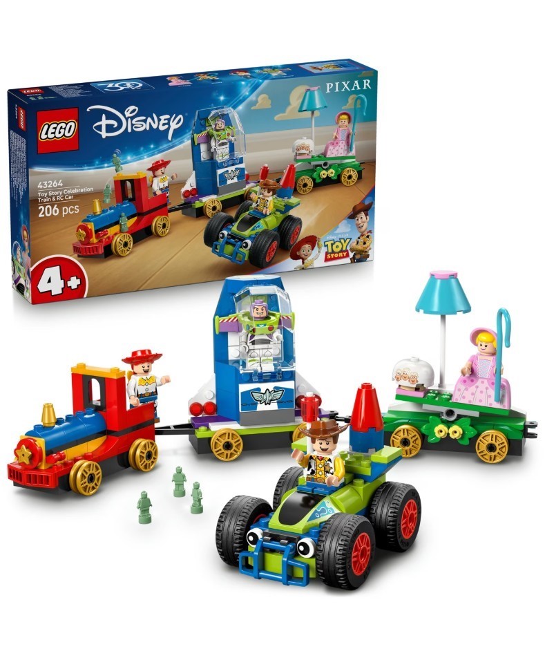 LEGO Disney Toy Story Celebration Train & RC Car Set, 43264.